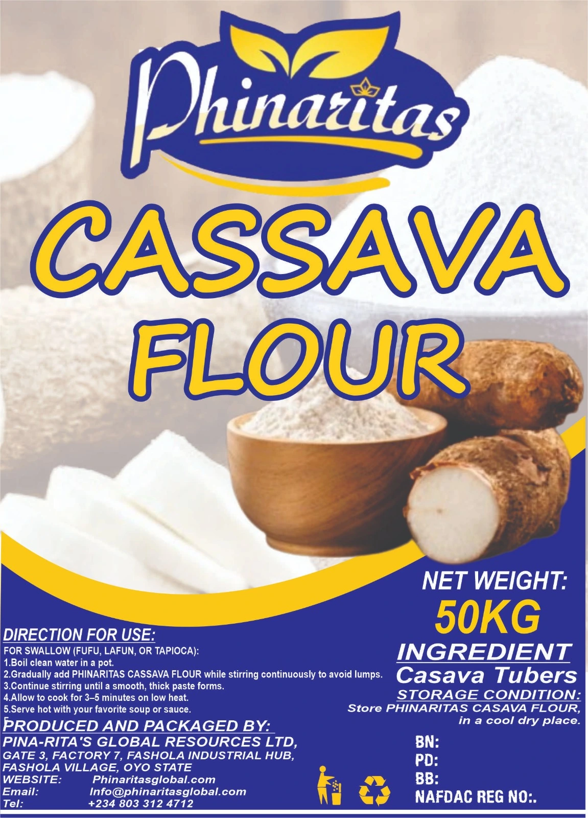 Cassava Flour (50kg)